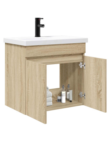 Mobile bagno con rubinetto Rovere Sonoma 61 x 40 x 74,5 cm