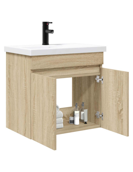 Mobile bagno con rubinetto Rovere Sonoma 61 x 40 x 74,5 cm