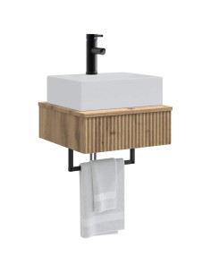 Lavabo da Parete Rovere Artigianale 40 x 41 x 39 cm 2