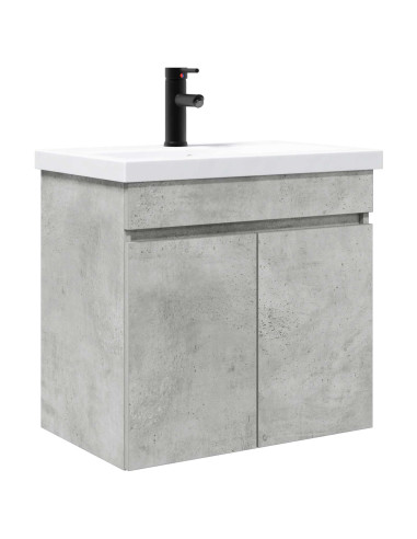 Mobile bagno con rubinetto Grigio Cemento 61 x 40 x 74,5 cm