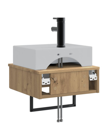 Lavabo da Parete Rovere Artigianale 40 x 41 x 39 cm