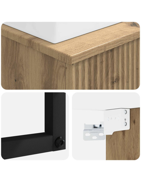Lavabo da Parete Rovere Artigianale 40 x 41 x 39 cm
