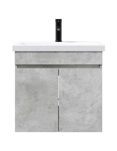 Mobile bagno con rubinetto Grigio Cemento 61 x 40 x 74,5 cm