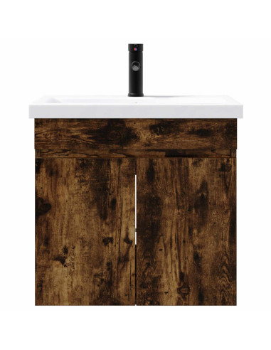Mobile bagno con rubinetto Rovere Fumo 61 x 40 x 74,5 cm
