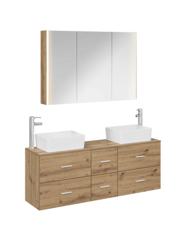 Set di mobili per il bagno 4 pcs Rovere Artigianale