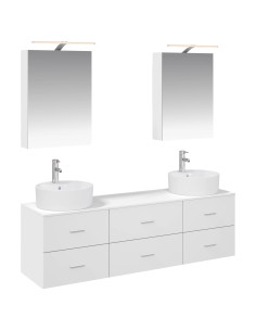 Set di mobili per il bagno 5 pcs Bianco
