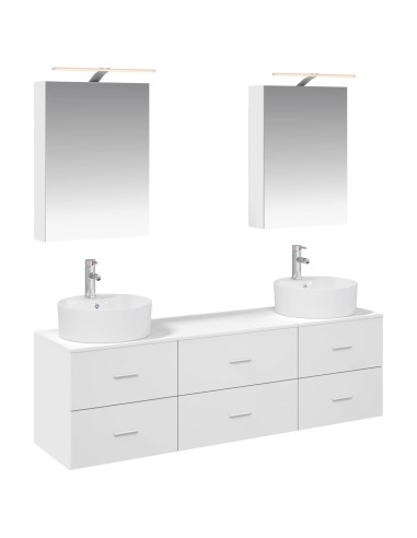 Set di mobili per il bagno 5 pcs Bianco