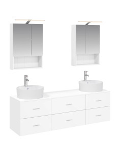 Set di mobili per il bagno 5 pcs Bianco