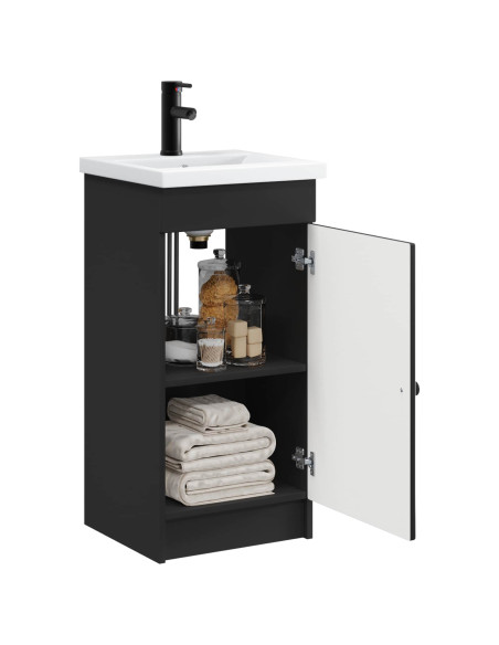 Mobile da bagno con lavabo Nero 42 x 40 x 84,5 cm