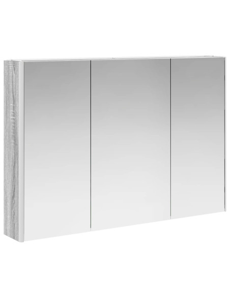 Set di mobili per il bagno 4 pcs Sonoma grigio
