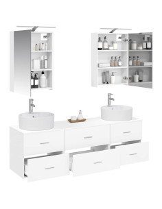 Set di mobili per il bagno 5 pcs Bianco 2