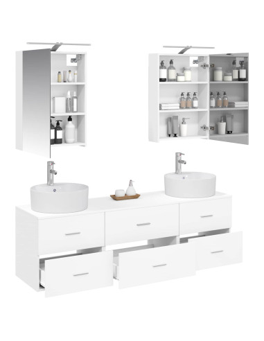 Set di mobili per il bagno 5 pcs Bianco