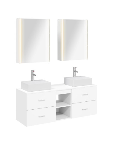 Set di mobili per il bagno 5 pcs Bianco