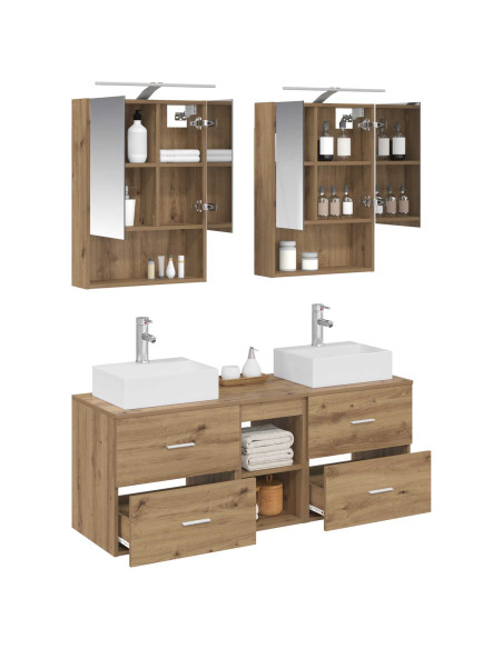 Set di mobili per il bagno 5 pcs Rovere Artigianale