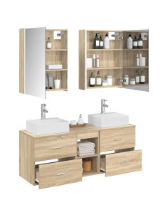 Set di mobili per il bagno 5 pcs Rovere Sonoma 2