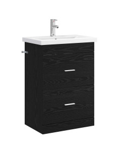 Set di mobili per il bagno Rovere Nero 61 x 40 x 84,5 cm