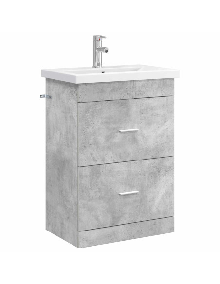 Set di mobili per il bagno Grigio Cemento 61 x 40 x 84,5 cm