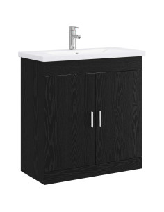 Set di mobili per il bagno Rovere Nero 81 x 40 x 84,5 cm