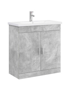 Set di mobili per il bagno Grigio Cemento 81 x 40 x 84,5 cm
