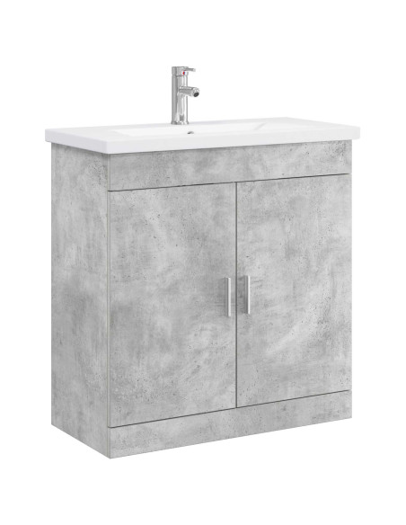 Set di mobili per il bagno Grigio Cemento 81 x 40 x 84,5 cm