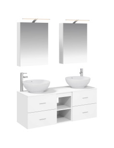 Set di mobili per il bagno 5 pcs Bianco