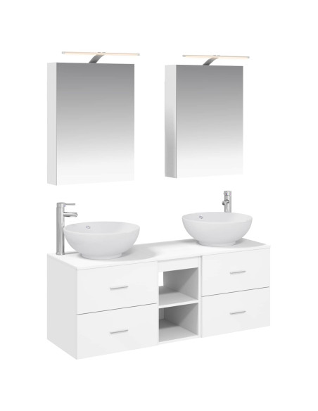 Set di mobili per il bagno 5 pcs Bianco