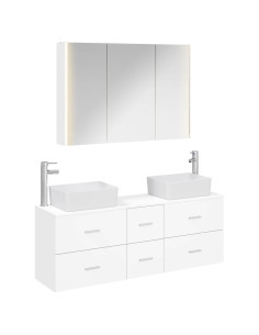 Set di mobili per il bagno 4 pcs Bianco