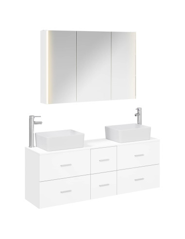 Set di mobili per il bagno 4 pcs Bianco