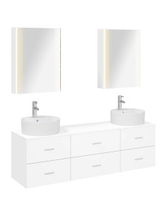 Set di mobili per il bagno 5 pcs Bianco