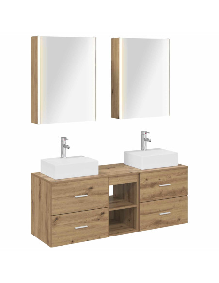Set di mobili per il bagno 5 pcs Rovere Artigianale