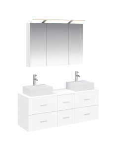 Set di mobili per il bagno 4 pcs Bianco