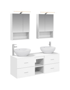 Set di mobili per il bagno 5 pcs Bianco