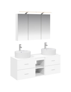 Set di mobili per il bagno 4 pcs Bianco