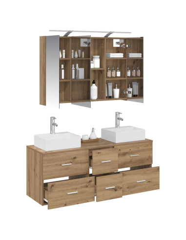 Set di mobili per il bagno 4 pcs Rovere Artigianale