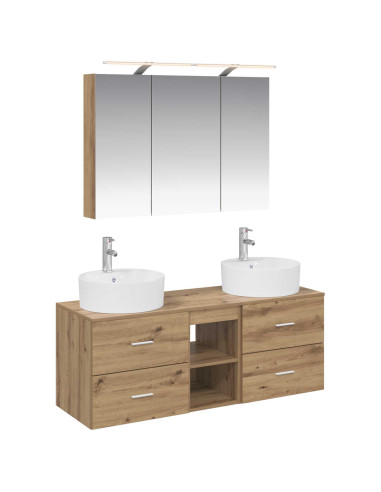 Set di mobili per il bagno 4 pcs Rovere Artigianale