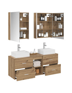 Set di mobili per il bagno 5 pcs Rovere Artigianale 2