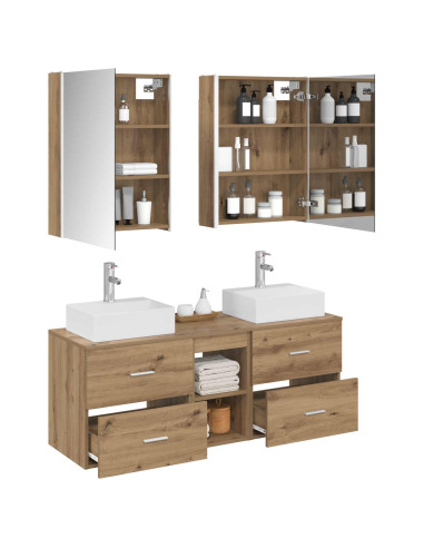 Set di mobili per il bagno 5 pcs Rovere Artigianale
