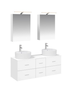 Set di mobili per il bagno 5 pcs Bianco