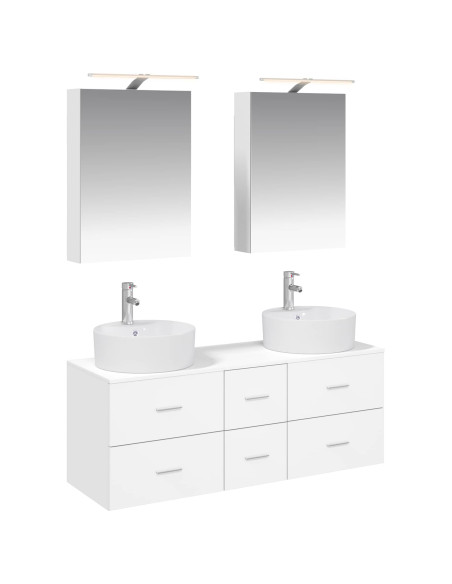 Set di mobili per il bagno 5 pcs Bianco