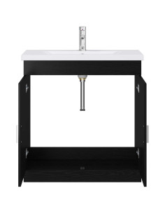 Set di mobili per il bagno Rovere Nero 81 x 40 x 84,5 cm 2