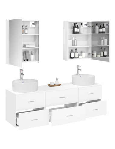 Set di mobili per il bagno 5 pcs Bianco