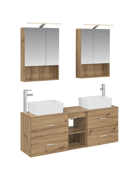 Set di mobili per il bagno 5 pcs Rovere Artigianale
