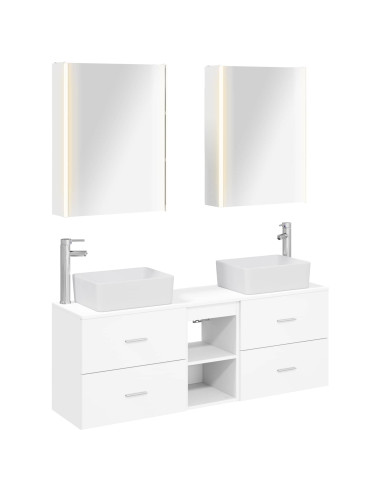 Set di mobili per il bagno 5 pcs Bianco