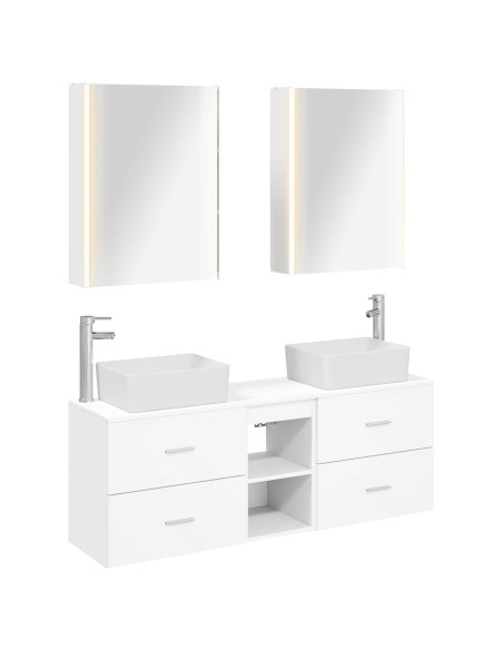 Set di mobili per il bagno 5 pcs Bianco