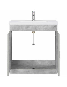 Set di mobili per il bagno Grigio Cemento 81 x 40 x 84,5 cm 2