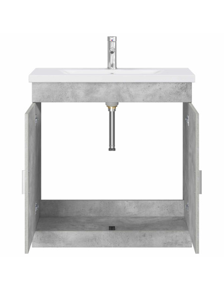Set di mobili per il bagno Grigio Cemento 81 x 40 x 84,5 cm