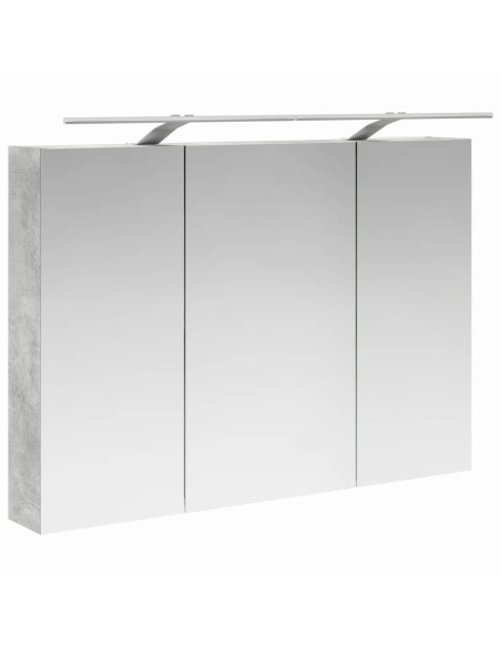 Set di mobili per il bagno 4 pcs Grigio Cemento