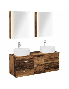 Set di mobili per il bagno 5 pcs Legno antico