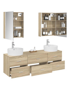Set di mobili per il bagno 5 pcs Rovere Sonoma 2