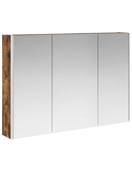 Set di mobili per il bagno 4 pcs Rovere Fumo